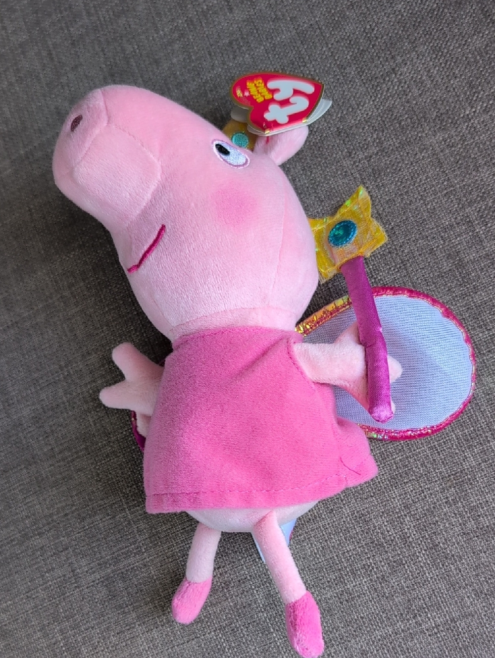 Ty Princess Peppa Pig Fairy Plush with Wand and Wings